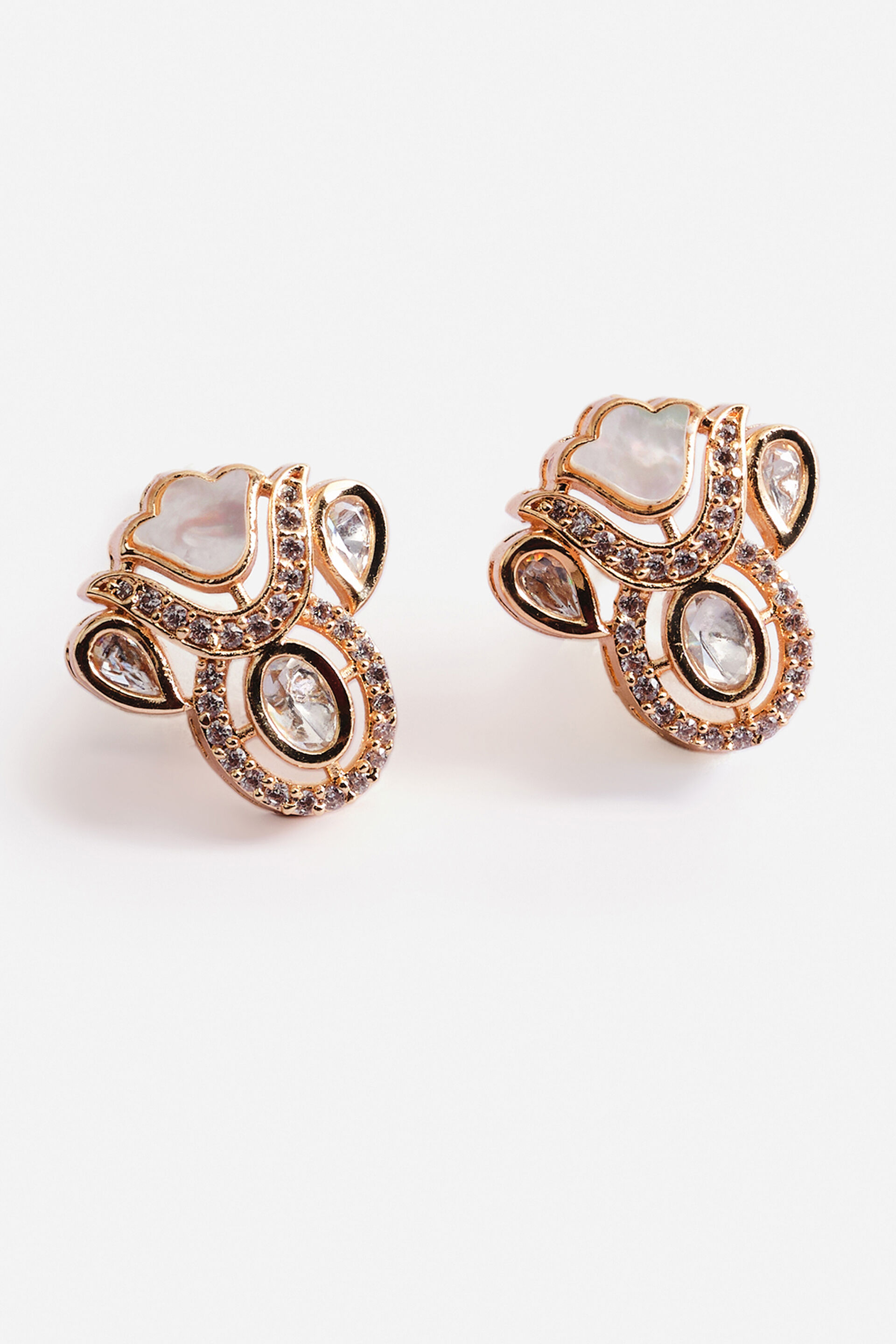 White Mehvash Earrings, , image 2